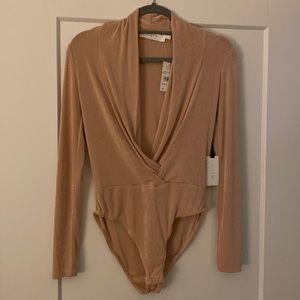 ASTR blush shimmer body suit